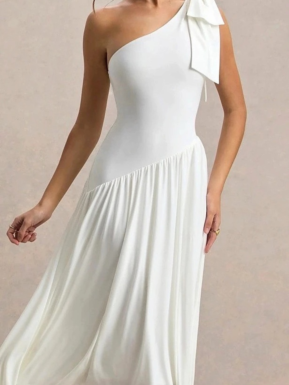 Club L London Lotus Love White Maxi Dress | NWT | Size 10